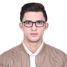 Load image into Gallery viewer, Black Rectangle Full Rim Unisex Eyeglasses by Vincent Chase Online-130701