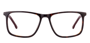 Tortoise Rectangle Full Rim Unisex Eyeglasses by Vincent Chase Online-130705