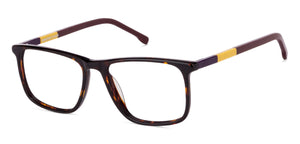 Tortoise Rectangle Full Rim Unisex Eyeglasses by Vincent Chase Online-130705