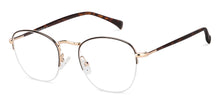 Load image into Gallery viewer, Gold Round Half Rim Medium Unisex Eyeglasses by Vincent Chase-140508