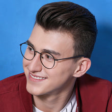 Load image into Gallery viewer, Gunmetal Round Full Rim Unisex Eyeglasses by Vincent Chase Online-130660