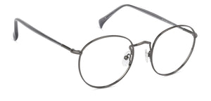 Gunmetal Round Full Rim Unisex Eyeglasses by Vincent Chase Online-130660