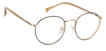 Load image into Gallery viewer, Gold Round Full Rim Narrow Unisex Eyeglasses by Vincent Chase-140394