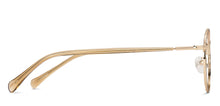 Load image into Gallery viewer, Gold Round Full Rim Narrow Unisex Eyeglasses by Vincent Chase-140394