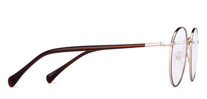 Brown Round Full Rim Unisex Eyeglasses by Vincent Chase-201816