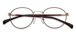 Brown Round Full Rim Unisex Eyeglasses by Vincent Chase-150624