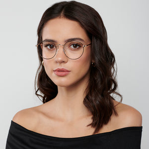 Brown Round Full Rim Unisex Eyeglasses by Vincent Chase VC-202330