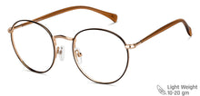Load image into Gallery viewer, Brown Round Full Rim Unisex Eyeglasses by Vincent Chase-147941