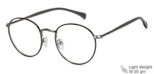 Load image into Gallery viewer, Gunmetal Round Full Rim Unisex Eyeglasses by Vincent Chase-147942