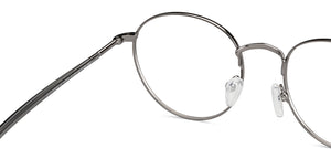 Gunmetal Round Full Rim Unisex Eyeglasses by Vincent Chase-147942