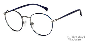 Blue Round Full Rim Unisex Eyeglasses by Vincent Chase-147943