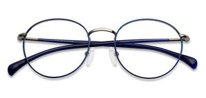 Blue Round Full Rim Unisex Eyeglasses by Vincent Chase-147943