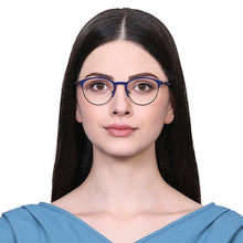 Load image into Gallery viewer, Blue Cat Eye Full Rim Women Eyeglasses by Vincent Chase Online-130662