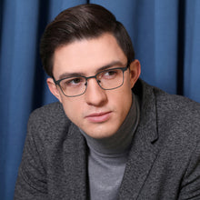 Load image into Gallery viewer, Black Rectangle Full Rim Unisex Eyeglasses by Vincent Chase Online-130665
