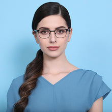 Load image into Gallery viewer, Black Rectangle Full Rim Unisex Eyeglasses by Vincent Chase Online-130665