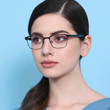 Load image into Gallery viewer, Black Rectangle Full Rim Unisex Eyeglasses by Vincent Chase Online-130665