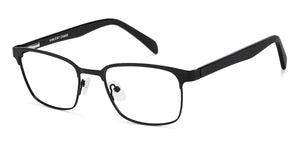 Black Rectangle Full Rim Unisex Eyeglasses by Vincent Chase Online-130665