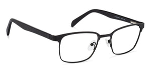 Black Rectangle Full Rim Unisex Eyeglasses by Vincent Chase Online-130665