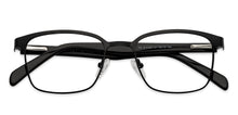 Load image into Gallery viewer, Black Rectangle Full Rim Unisex Eyeglasses by Vincent Chase Online-130665