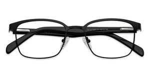 Black Rectangle Full Rim Unisex Eyeglasses by Vincent Chase Online-130665