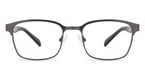 Gunmetal Rectangle Full Rim Unisex Eyeglasses by Vincent Chase Online-140511
