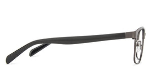 Gunmetal Rectangle Full Rim Unisex Eyeglasses by Vincent Chase Online-140511