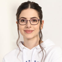 Load image into Gallery viewer, Purple Rectangle Full Rim Unisex Eyeglasses by Vincent Chase VC-130669
