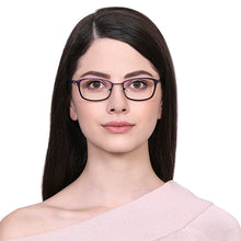 Load image into Gallery viewer, Purple Rectangle Full Rim Unisex Eyeglasses by Vincent Chase VC-130669