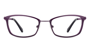Purple Rectangle Full Rim Unisex Eyeglasses by Vincent Chase VC-130669