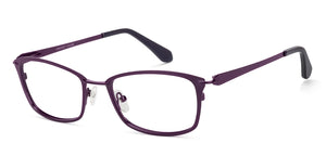 Purple Rectangle Full Rim Unisex Eyeglasses by Vincent Chase VC-130669