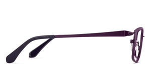 Purple Rectangle Full Rim Unisex Eyeglasses by Vincent Chase VC-130669