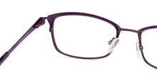 Load image into Gallery viewer, Purple Rectangle Full Rim Unisex Eyeglasses by Vincent Chase VC-130669