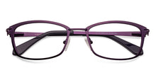 Load image into Gallery viewer, Purple Rectangle Full Rim Unisex Eyeglasses by Vincent Chase VC-130669