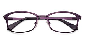 Purple Rectangle Full Rim Unisex Eyeglasses by Vincent Chase VC-130669