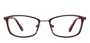 Brown Rectangle Full Rim Unisex Eyeglasses by Vincent Chase VC-130670