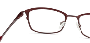 Brown Rectangle Full Rim Unisex Eyeglasses by Vincent Chase VC-130670