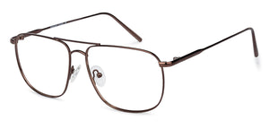 Brown Square Full Rim Unisex Eyeglasses by Vincent Chase Essentials-136610