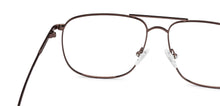 Load image into Gallery viewer, Brown Square Full Rim Unisex Eyeglasses by Vincent Chase Essentials-136610