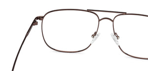 Brown Square Full Rim Unisex Eyeglasses by Vincent Chase Essentials-136610