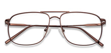 Load image into Gallery viewer, Brown Square Full Rim Unisex Eyeglasses by Vincent Chase Essentials-136610