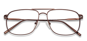 Brown Square Full Rim Unisex Eyeglasses by Vincent Chase Essentials-136610