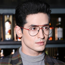Load image into Gallery viewer, Black Aviator Full Rim Unisex Eyeglasses by Vincent Chase Essentials-130675