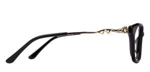 Black Rectangle Full Rim Women Eyeglasses by Vincent Chase Online-130624