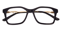 Load image into Gallery viewer, Black Rectangle Full Rim Women Eyeglasses by Vincent Chase Online-130624