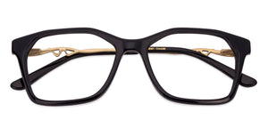 Black Rectangle Full Rim Women Eyeglasses by Vincent Chase Online-130624