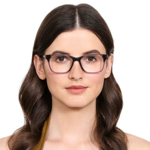 Load image into Gallery viewer, Purple Rectangle Full Rim Women Eyeglasses by Vincent Chase VC-130625
