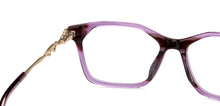 Load image into Gallery viewer, Purple Rectangle Full Rim Women Eyeglasses by Vincent Chase VC-130625