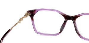 Purple Rectangle Full Rim Women Eyeglasses by Vincent Chase VC-130625
