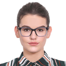 Load image into Gallery viewer, Blue Rectangle Full Rim Women Eyeglasses by Vincent Chase Online-130626