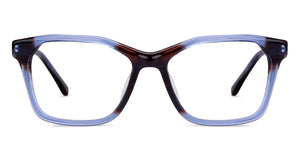 Blue Rectangle Full Rim Women Eyeglasses by Vincent Chase Online-130626